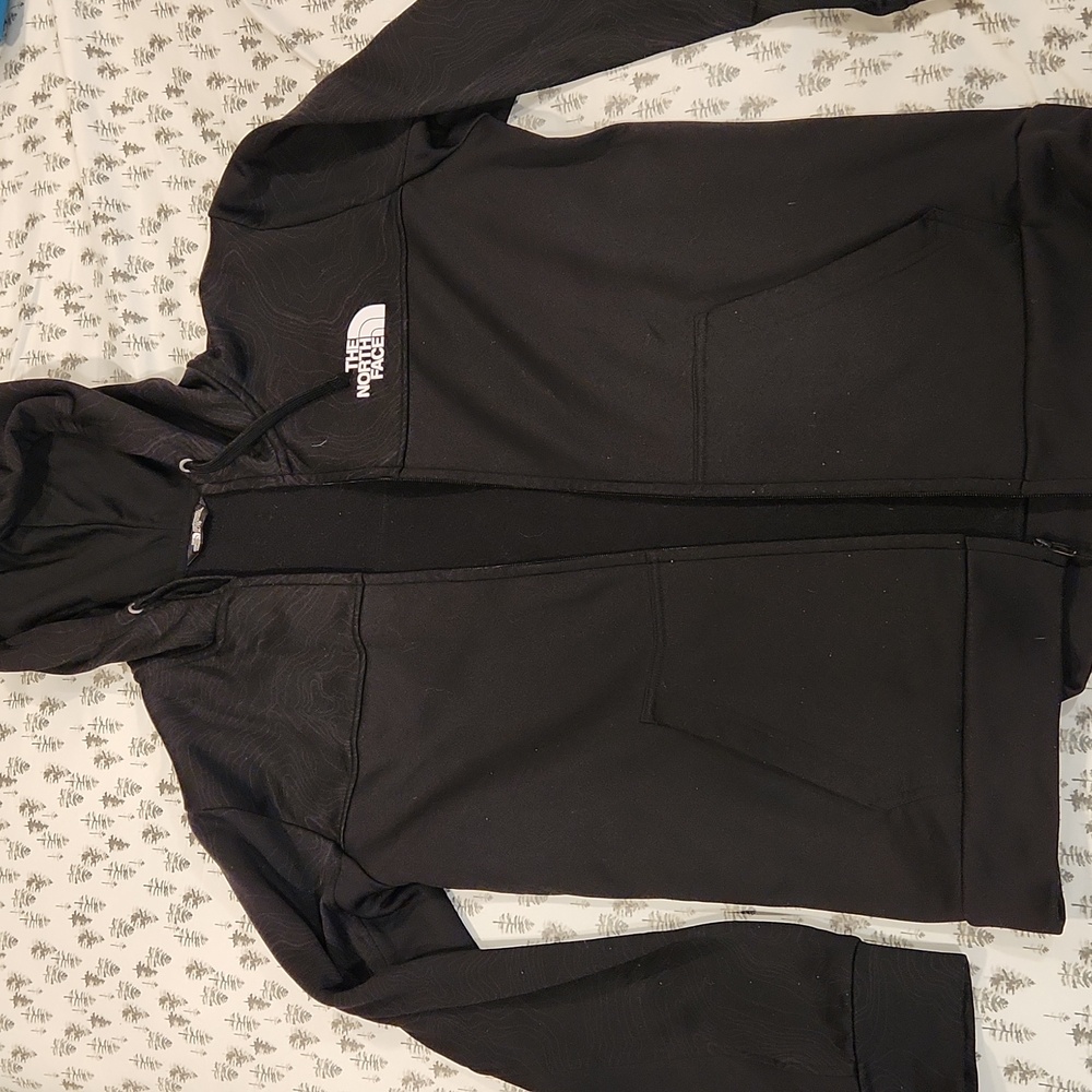 The North Face zip up sweat shirt